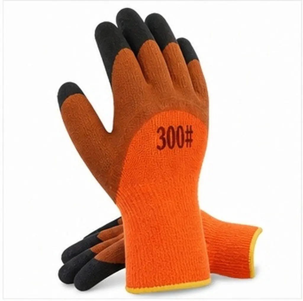 Warm Insulated Thermal Work Gloves for Construction, High-Visibility Cold Weather Protective Gloves (10 Pairs)