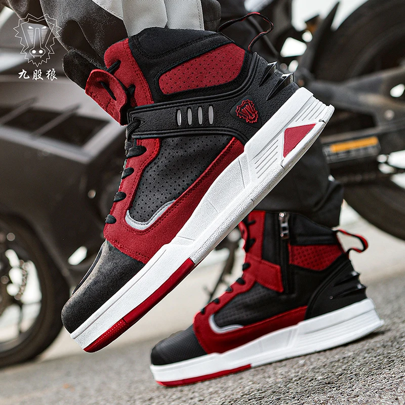 

Motorcycle protective boots unisex four seasons fashionable high top breathable off-road rally riding shoes outdoor cycling boot