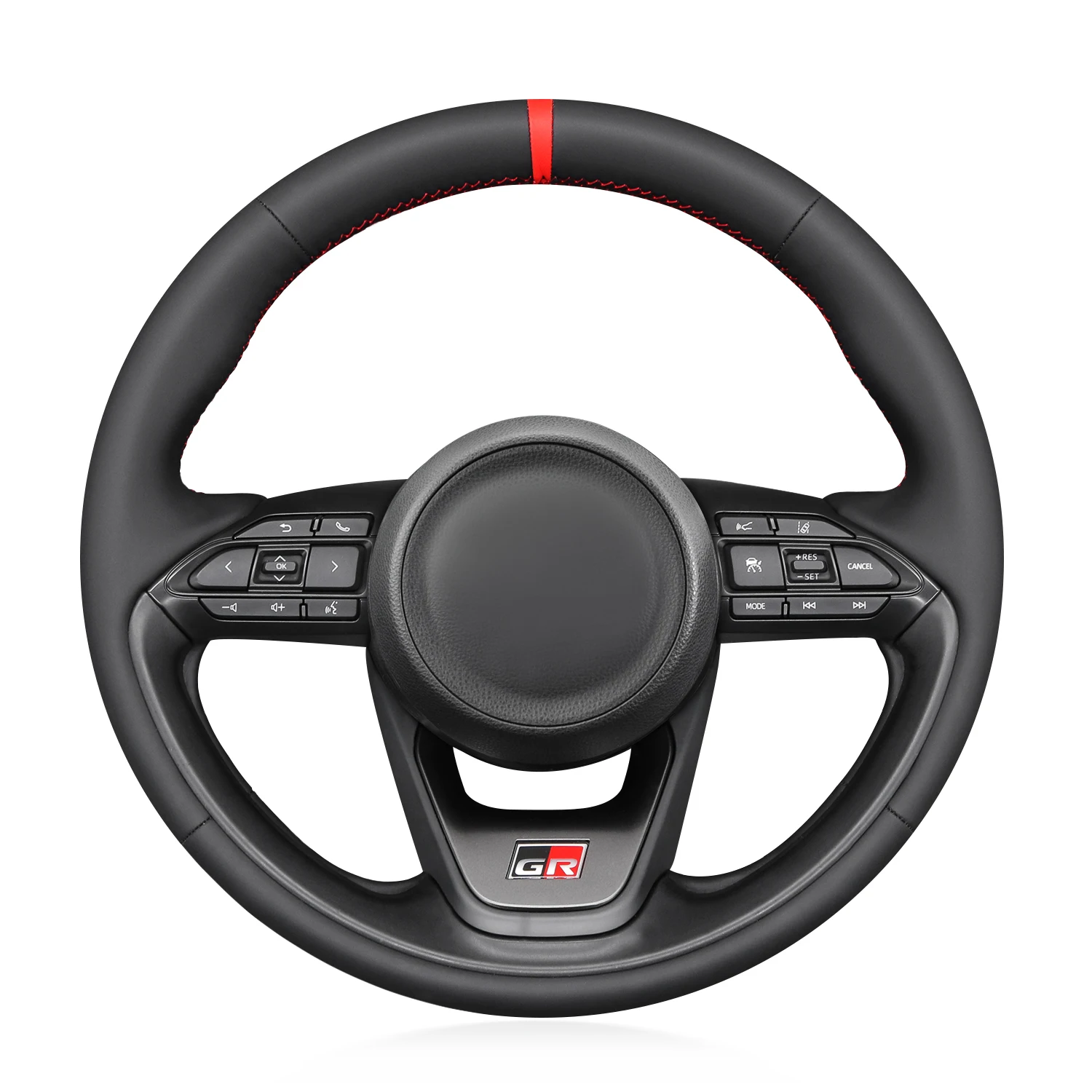 

MEWANT Сшитый вручную чехол на руль из натуральной кожи (настраиваемый) для Toyota Yaris IV Yaris Cross Aygo X