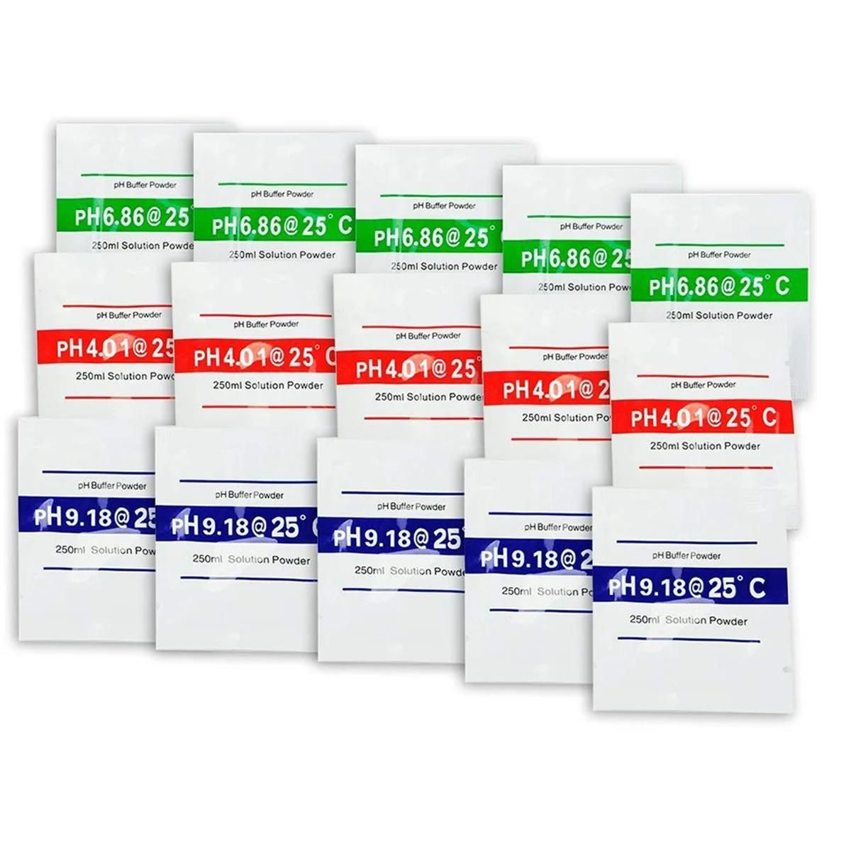 On sale 15 Pack PH Meter Buffer Solution Powder 6.86/4.00/9.18, PH Calibration Solution Packets for Precise PH Meter