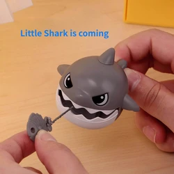 Pull Tooth Shark Keychain for Children, Cartoon Eating Small Fish Keychain, Children's Toys, Car Small Pendant, Gift