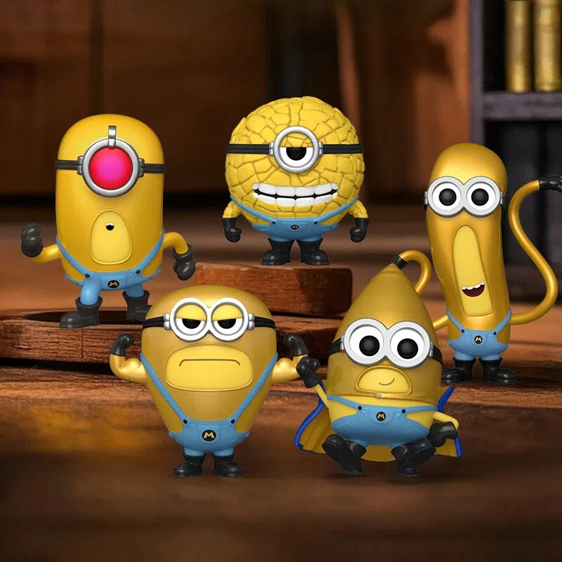 

Genuine Cute Despicable Me 4 Character Peripherals Minions Assembly Model Toy Birthday Gift Children'S Toys Desktop Ornaments