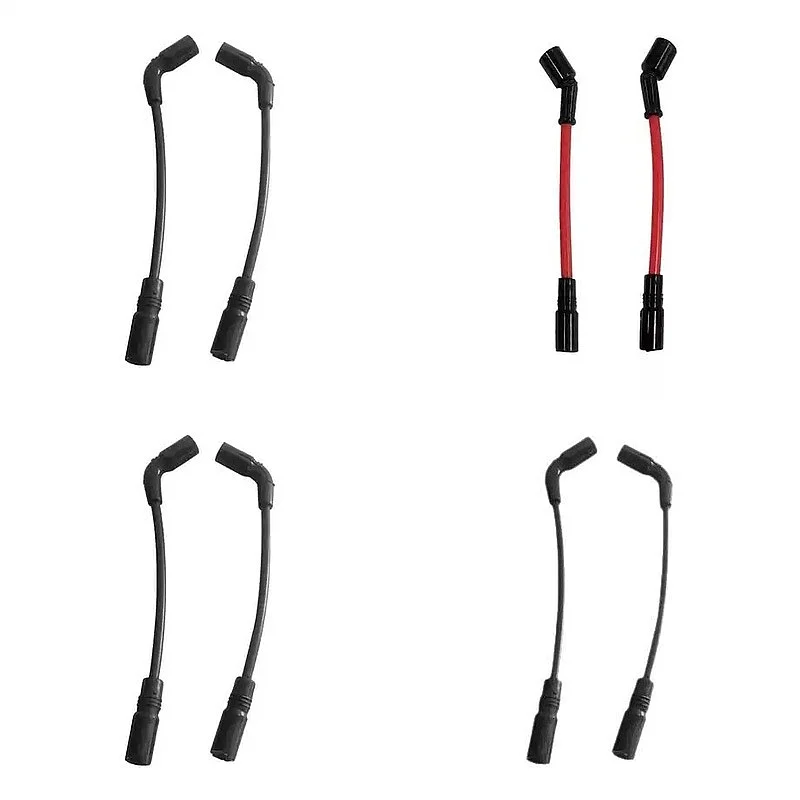 Schwarz-Rote 10,5mm Zündkabel für Harley Sportster 883 1200 Modelle 2007-2025
