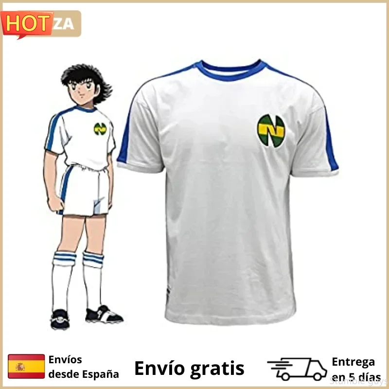 Nankatsu Captain Tsubasa Football Jersey Anime Men Clothes Boys Tshirt Cosplay Role Play Casual Gift Top