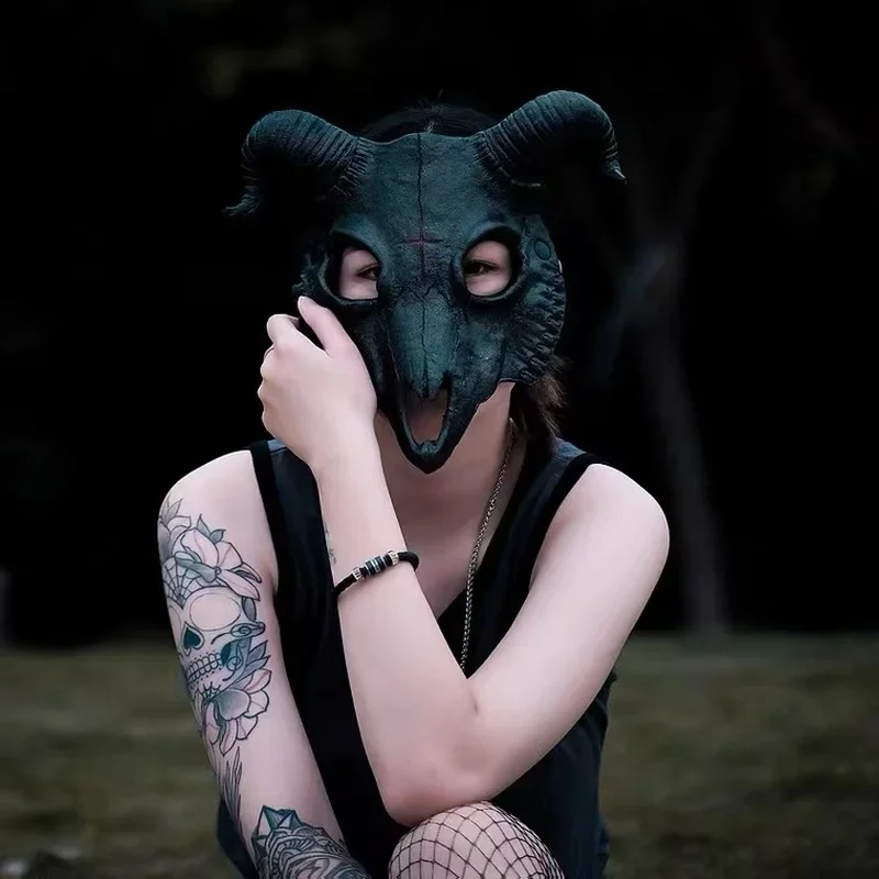 

Cosplay Goat Skull Mask Masquerade Carnival Party Demon Animal Skeleton Mask Rave Stage Show Halloween Mask Party Decor Gifts
