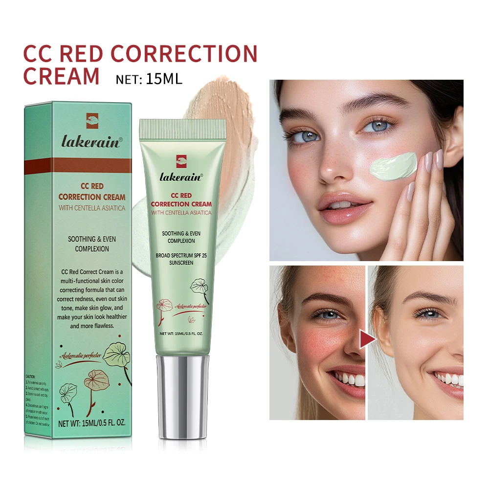 3 stks CC Crème Kleur Veranderende Vloeibare Foundation Centella Koreaanse Hoge Dekking Foundation Foundation Crème voor Gezichtsbasis Make-up