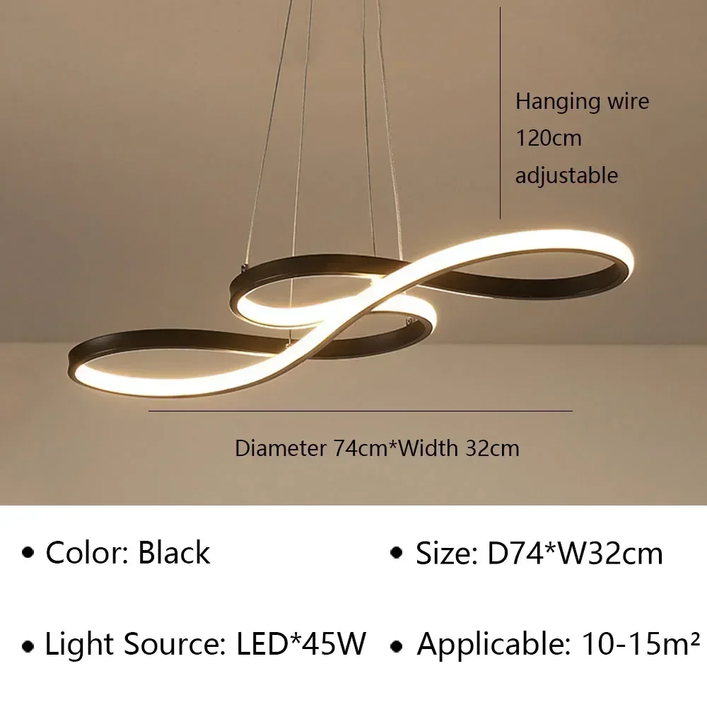 Moderne LED-hanglamp voor woonkamer hotel slaapkamer restaurant eettafel kroonluchter indoor home decor verlichtingsarmatuur