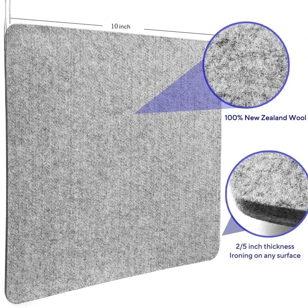 Wolle Bügeln Matte Kit-Tragbare und Schützen Oberfläche 10 