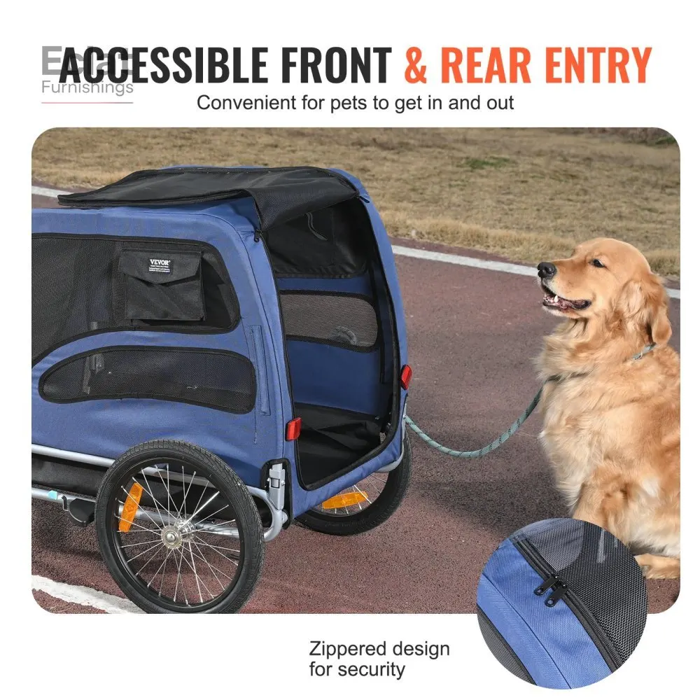 

Supports up to 100 lbs, Pet Cart Bicycle Carrier, Easy Folding Frame with Quick Release Wheels, Universal Bicycle Coupler,