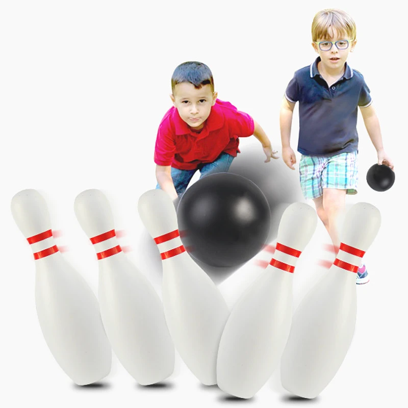 

Bowling Set Indoor Sports Props Family Party Game Ball And Pins Bowling Leisure Entertainment Plastic Funny Bowling Set TMZ