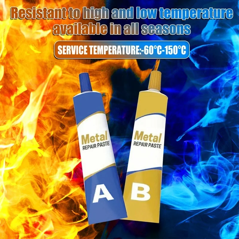 2 pz AB colla riparazione colla riparazione adesivo industriale acciaio metallo vetro ceramica saldatura parete riparazione perdita tappatura colla