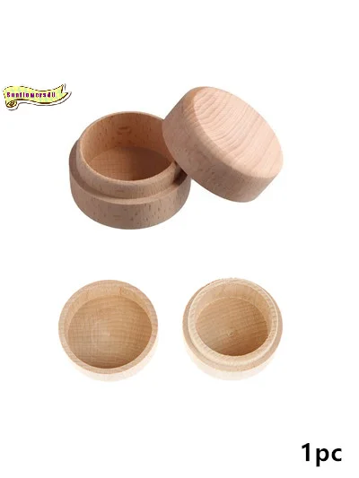 Vintage Personalized Round Wedding Wood Ring Box Jewelry Storage Boxs Earrings rings Storage Case Anniversary Birthday Gift
