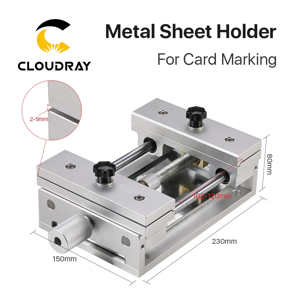 Imagem -03 - Cloudray Fibra Marcação Titular da Folha de Metal Marcação Attechment Fixo Suporte de Metal Fixação para Marcação a Laser Máquina Cartão