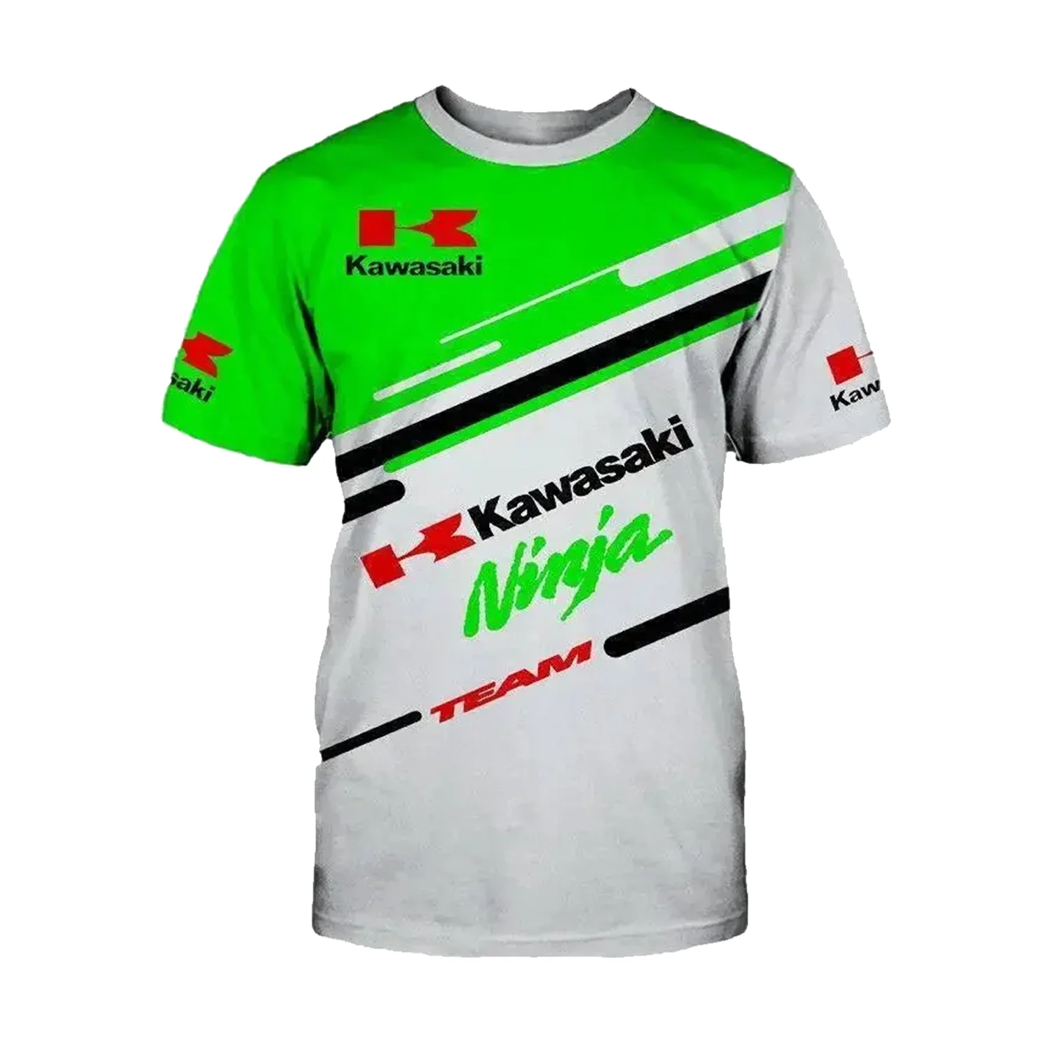 

Kawasaki Ninja мотоциклетная гоночная футболка, новая летняя классическая футболка для езды на велосипеде на открытом воздухе для взрослых, свободная майка для внедорожного мотоцикла