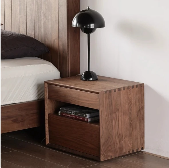 Living Room Wooden Nightstands Storage Drawers Space Saving Modern Bedside Table Drawers Comodini Camera Letto Bedroom Furniture