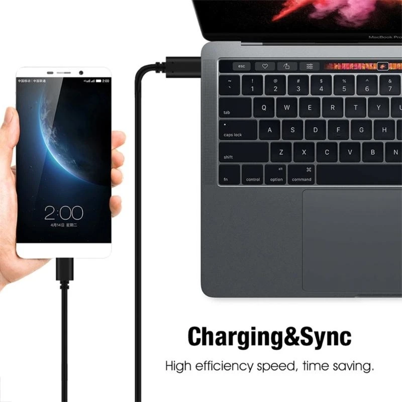  High-Speed Charging and Syncing TypeC to Micro USB Cable - Bidirectional OTG Adapter Cable Data Transfer Fast- 480Mbps