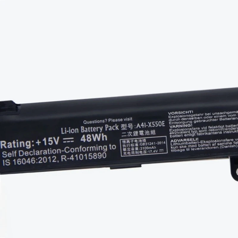 48Wh A41-X550E Replacement Laptop Battery for ASUS A450J A450JF X450J X450JF K550E K751L F751M X450E X550z X550za X751m Bateria