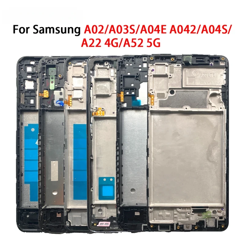 

Housing Middle Frame LCD Bezel Plate Panel Chassis For Samsung A04s A14 A22 4G A03S A34 A54 A73 Front Housing Bezel Repair