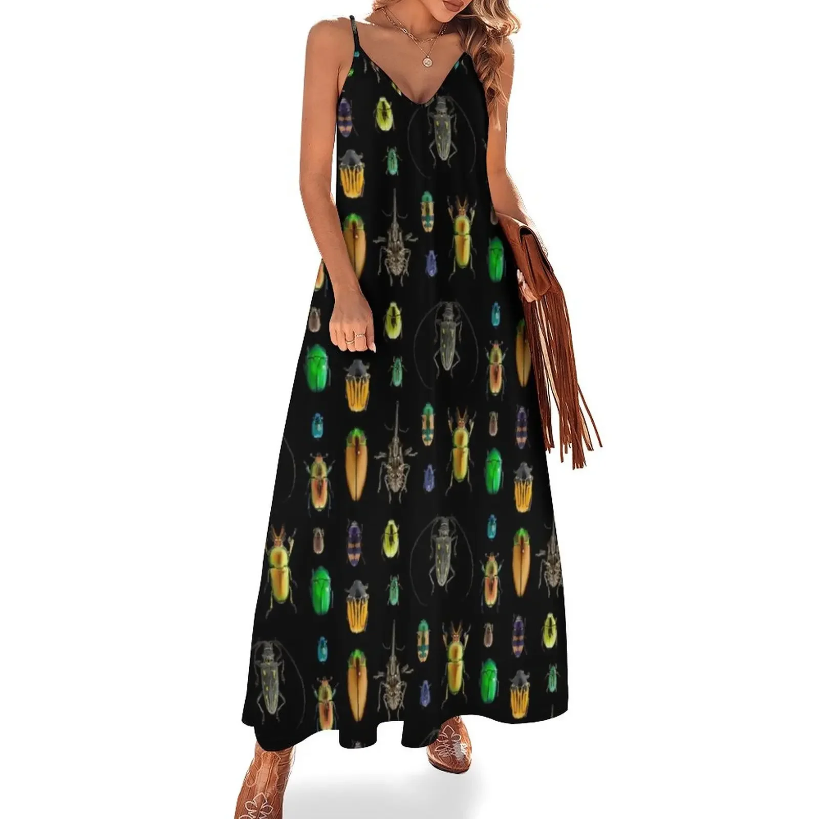 

Beetle Pattern Sleeveless Dress summer woman dress 2025 summer dresses dresses for special events Dress