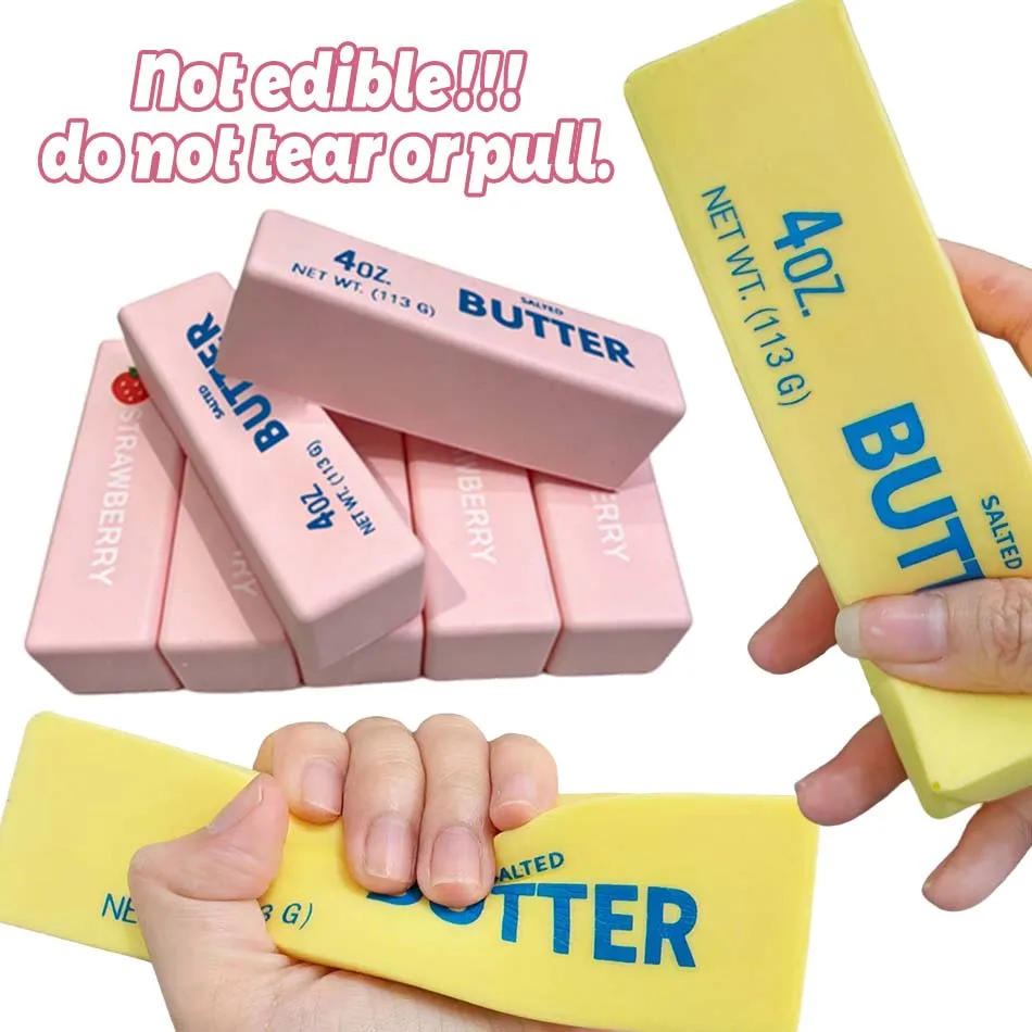 Butter Squishy- Slow Rising Fidget Toys, Novelty Stress Relief Squeeze Toy for s & Kids, Party Favors Gift Sensory Toy, Christmas Gift.