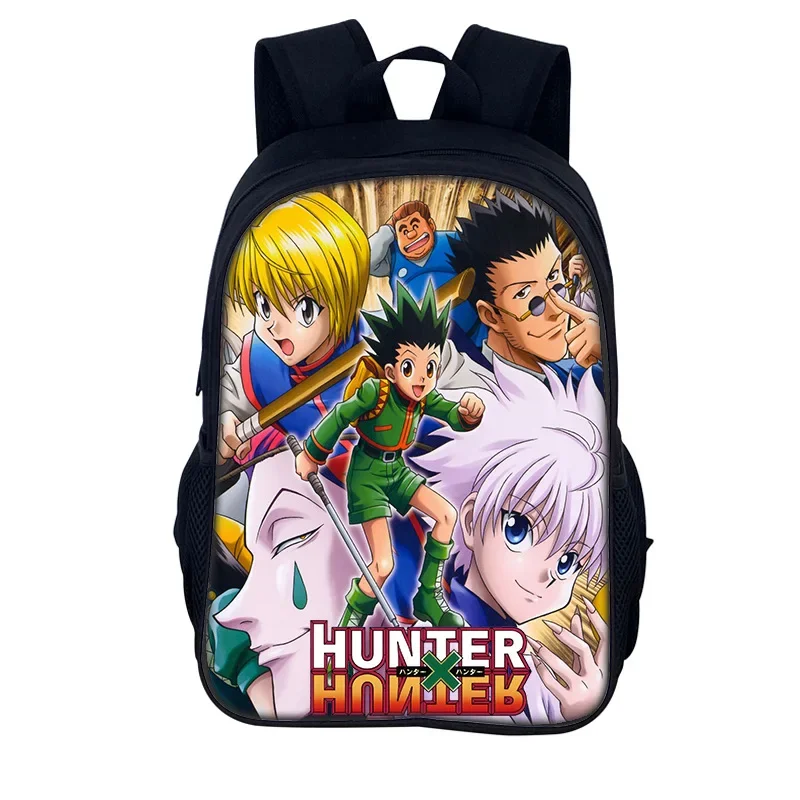 HUNTERXHUNTER Student Bookbag Notebook School Backpacks 3D Print Oxford Waterproof Boys/Girls Travel Student Backpacks