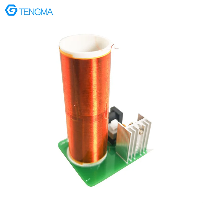 Mini Tesla Coil DIY Electronic Kit, Lighting and Igniting, High-Voltage Generator Coil Welding Exercise Board