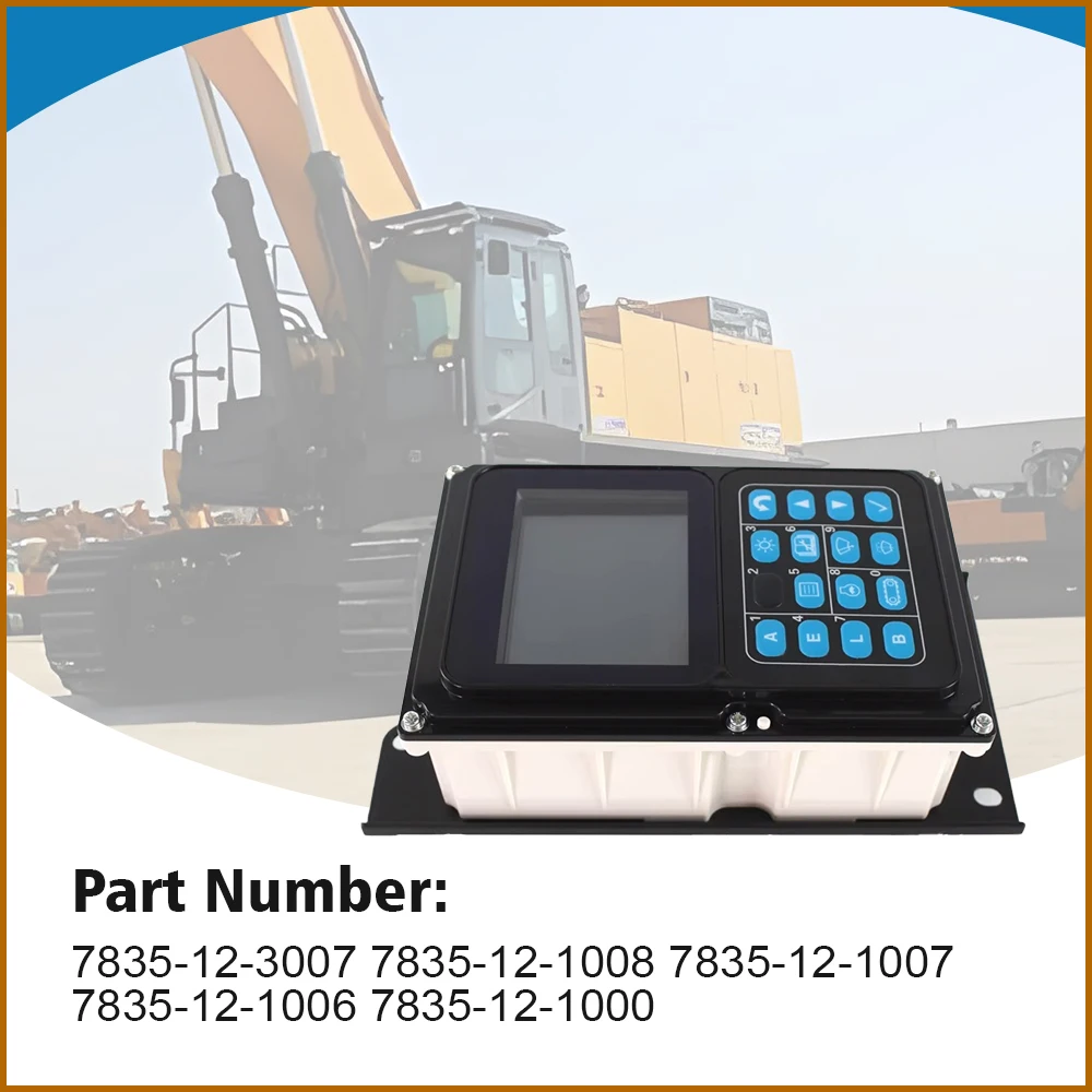 1pc Excavstor Monitor / Display Panel for Komatsu PC200-7/PC210-7/PC300-7/PC240-7 Part# 7835-12-3007 7835-12-1008 7835-12-1007