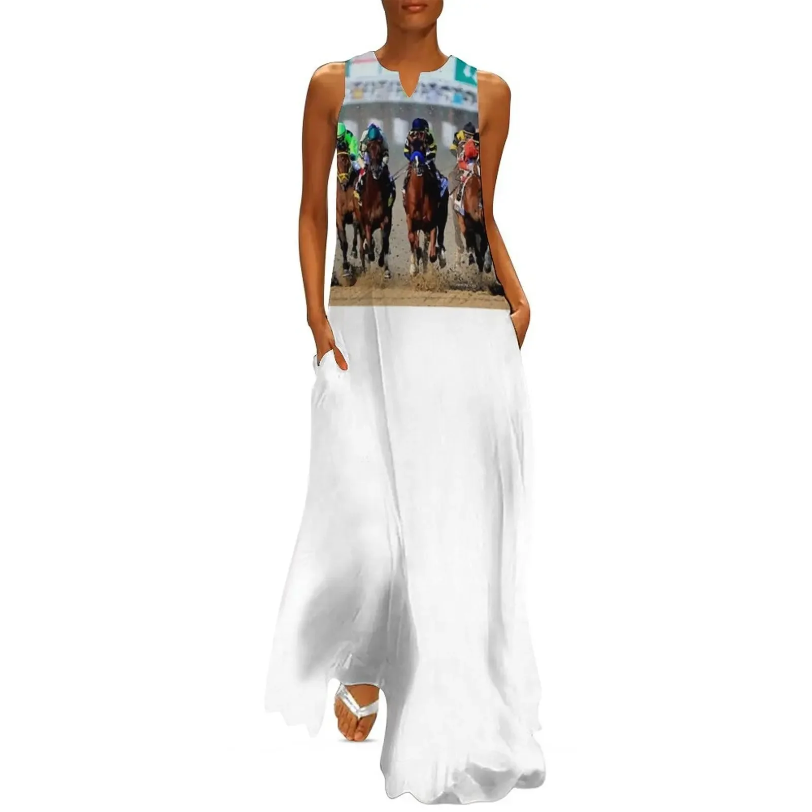 

Kentucky Derby Horse Race Long Dress luxury women's party dress evening prom women evening dress Clothing