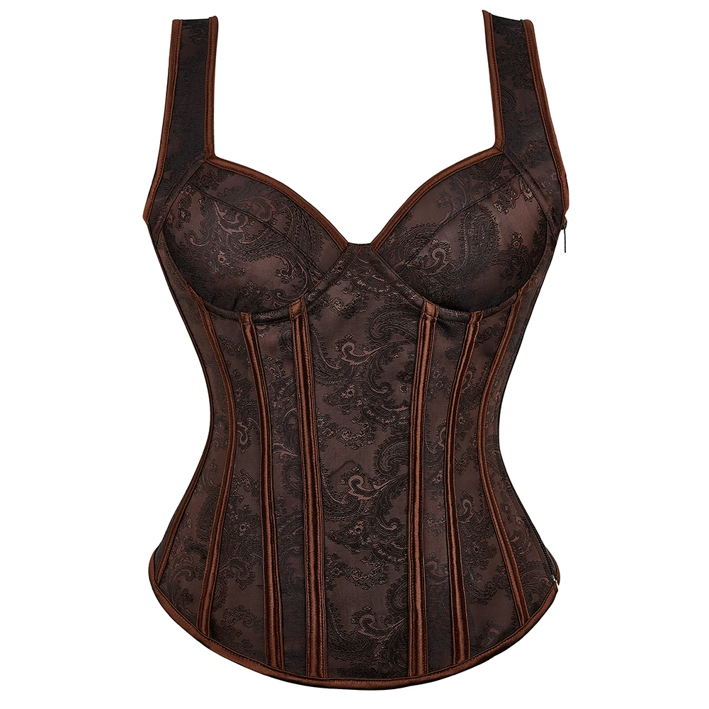 Corset à bretelles Sexy grande taille, Lingerie Burlesque style gothique Vintage