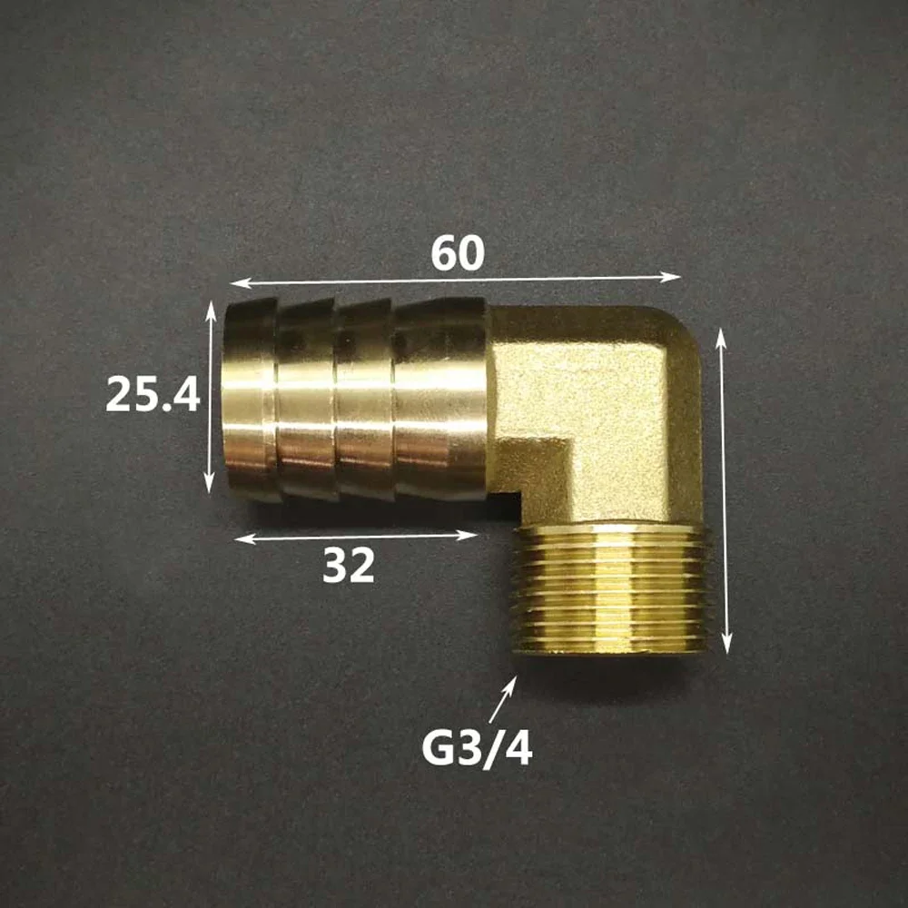 Pagoda Shape Connectors Male Elbow Hose Barb Fitting Hose Tail Brass Pipe Fitting Connector Adapter 8mm Hose Elbow Quick Joint