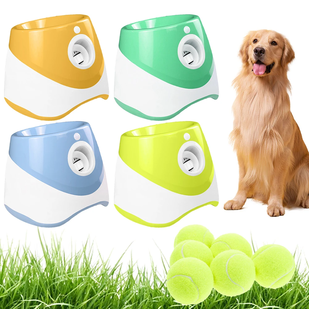 Automatic Dog Ball Launcher Pet Dogs Chase Toy Dog Tennis Launcher Pet Interactive Throw Device Dogs Ball Catapult