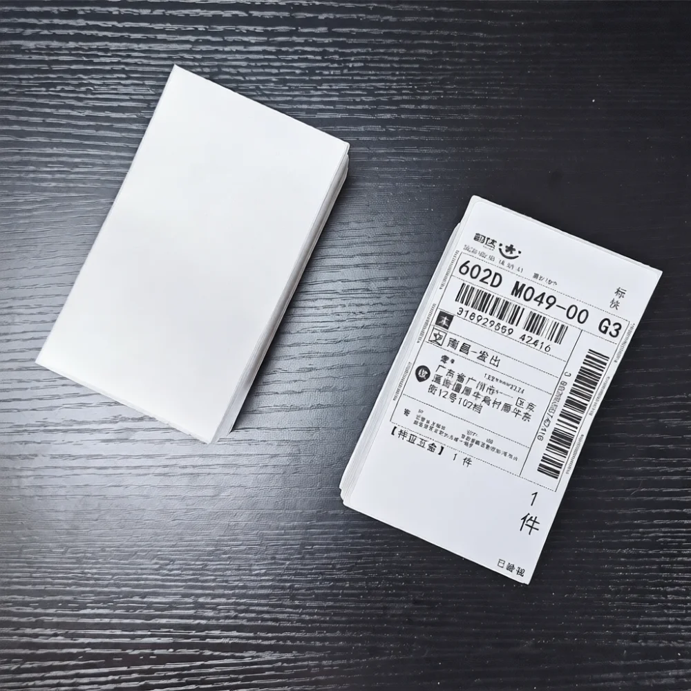 76x130mm Direct Thermal Label Paper Waterproof Oilproof Scratch Resistant Adhesive Sticker For Logistics Express Printing