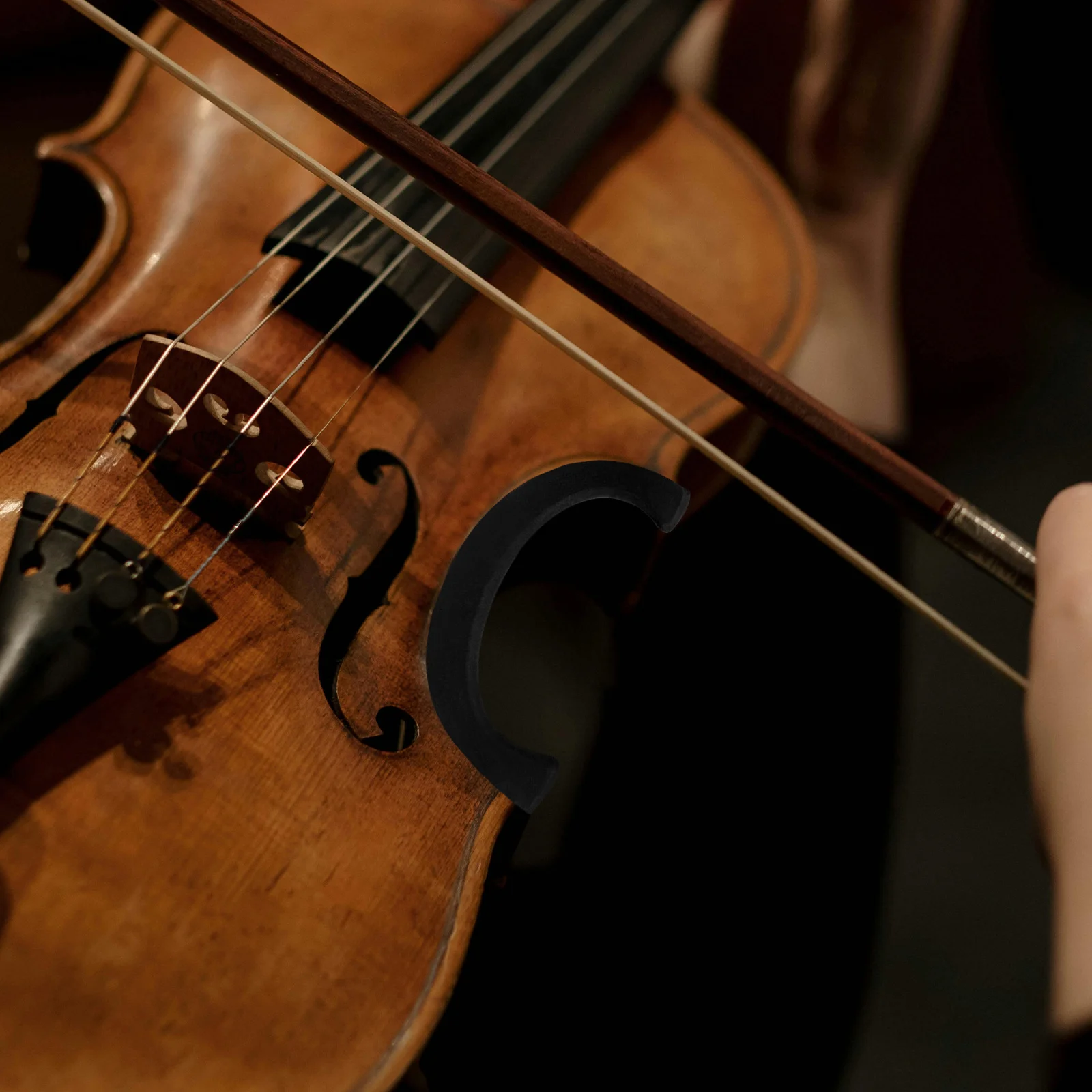 

Violin Protector For 4/4 To 3/4 Size Rubber C-Clip Waist Side Plate Cover Durable Easy Install Exquisite Craftsmanship Violin