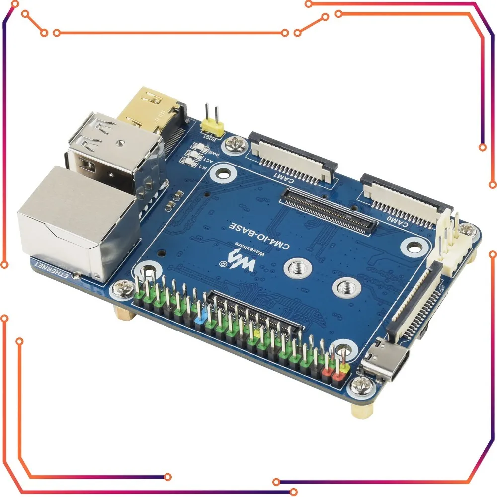 5V MINI CM4 IO Board Expansion for RPI Raspberry Pi Compute Module 4 Lite eMMC Base Carrier Board Breakout Shield Accessories