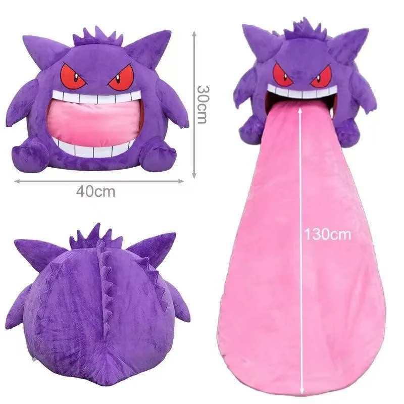 pokemon-gengar-cartoon-anime-kawaii-elf-sleep-pillow-dual-purpose-nap-blanket-toys-doll-super-soft-big-mouth-gifts