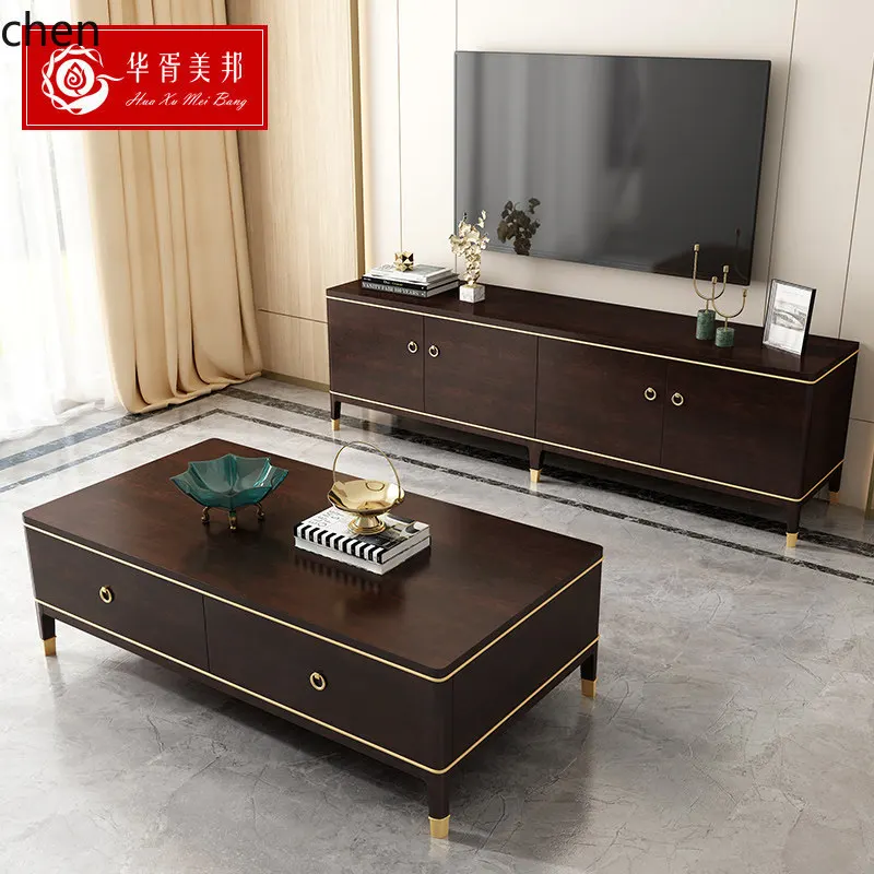 YY- TV Cabinet and Coffee Table Set Postmodern TV Stand