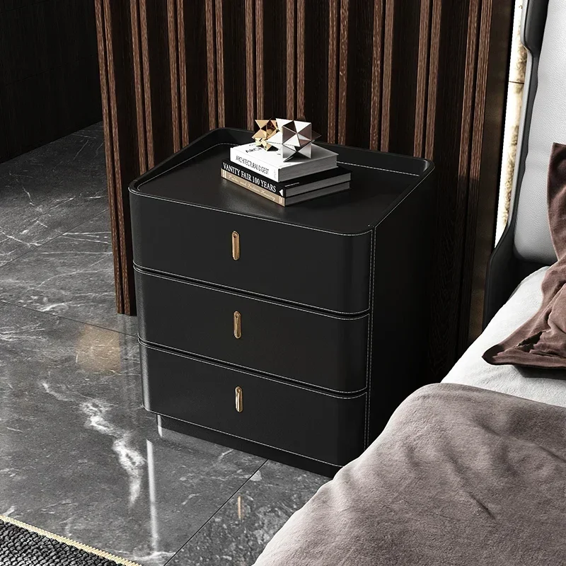 

Coffee Modern Nightstands Dresser Bedside Small Side Luxury Bedside Table Room Home Storage Mesa De Noche Bedroom Furniture