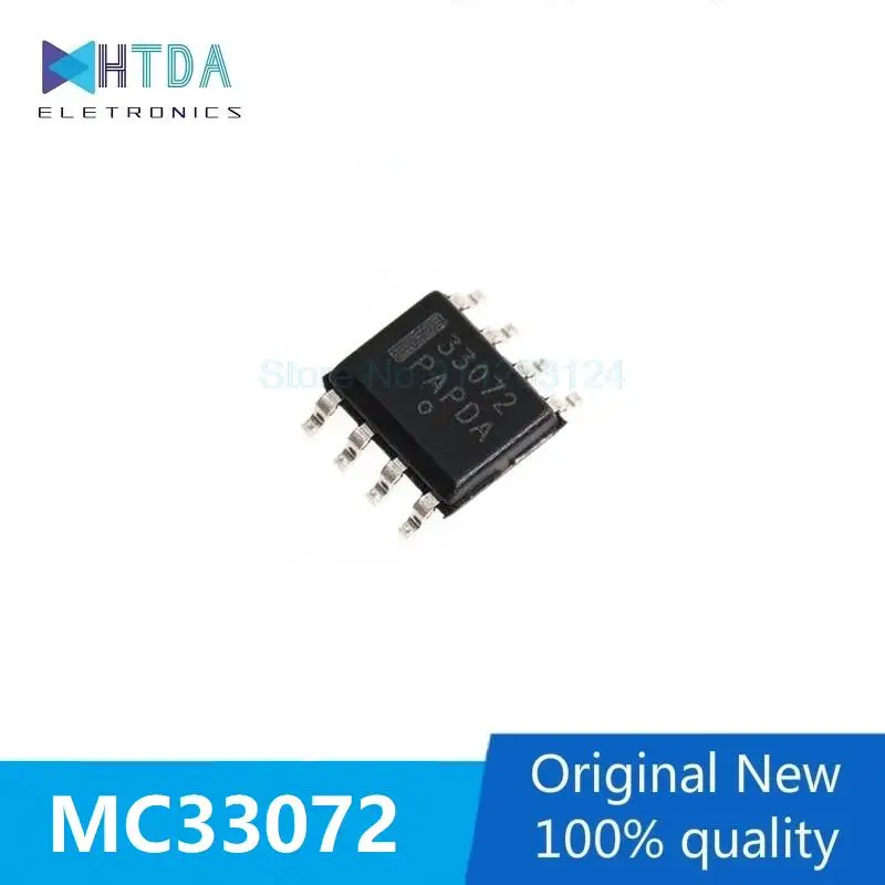 10pcs/lot MC33072 MC33072DR2G MC33072ADR2G SOP8 In Stock