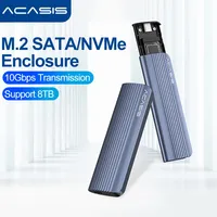 ACASIS M2 SSD Case M.2 NVMe SATA SSD Enclosure Adapter 10Gbps Type-C External Enclosure Support NVMe/PCIe M-Key/B+M Key Max 8TB