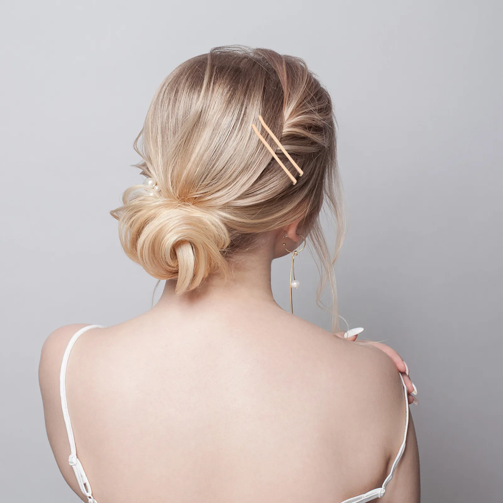 40Pcs Metal Hair Clips DIY Blank Hair Slides for Women Styling Barrettes Small Metal Clips Craft Hairpin Accessories