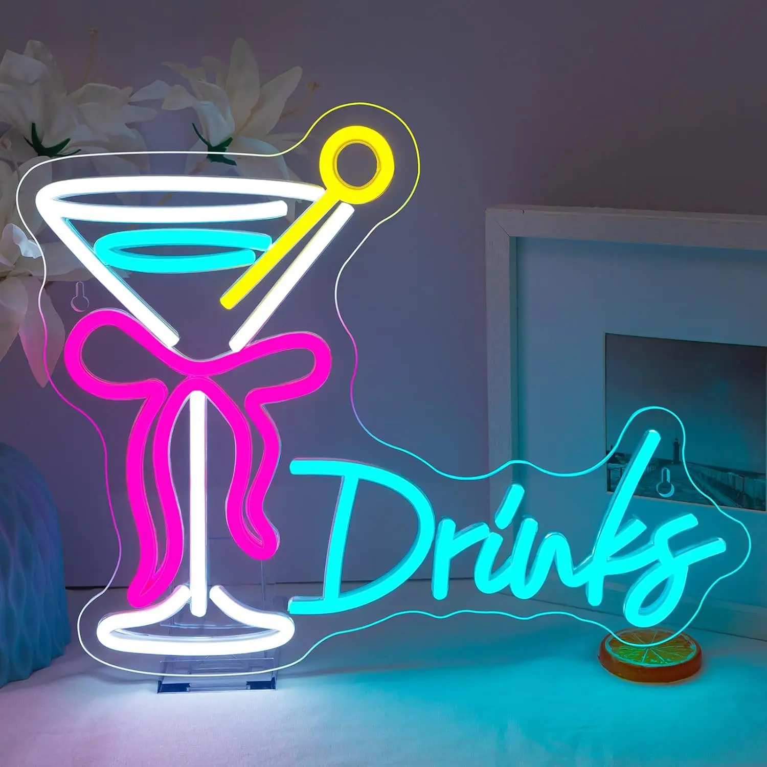 Cocktail Neon Sign, Custom Wall Lamp for Bar, Restaurant, Party & Bedroom, Atmosphere Cheers Decor Light Customizable