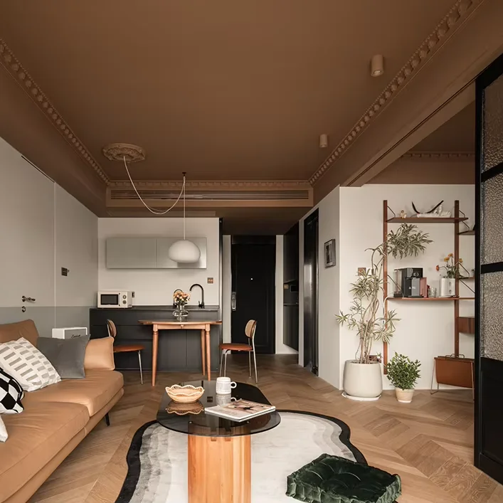 Sanhai Design interno in stile francese Resa massima 3D Costruzione Disegno Casa Schizzo Layout Mansion Soggiorno Casa elegante