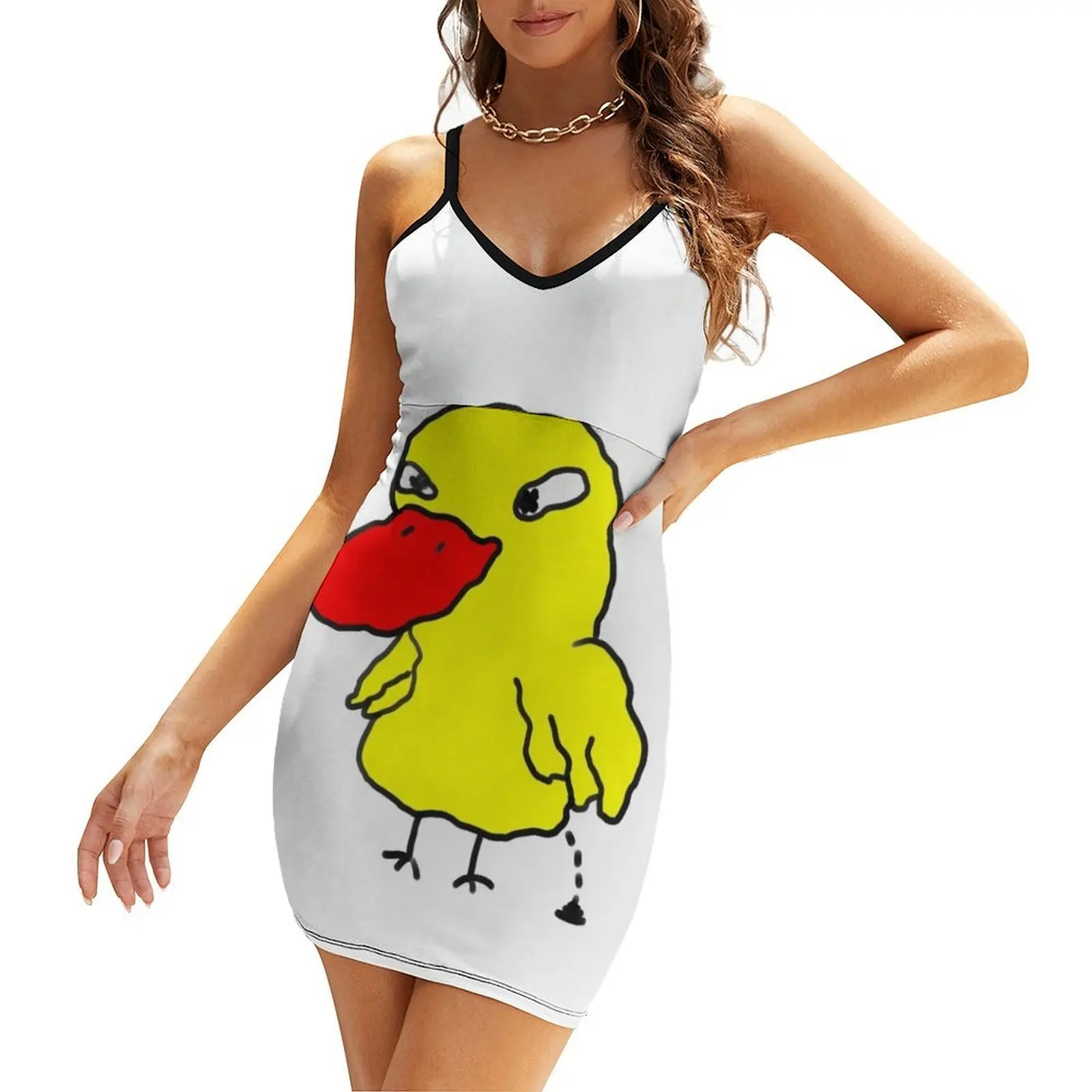 

Yellow duck Sling Dress Beachwear summer outfits for women 2025 womens clothing women's fashion dresses