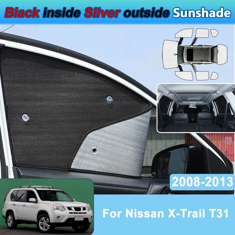 

Car Sunshade For Nissan X-Trail T31 2008-2013 Sun Shade Windshield Side Window Sticker Anti-UV Protection Visor Auto Accessories