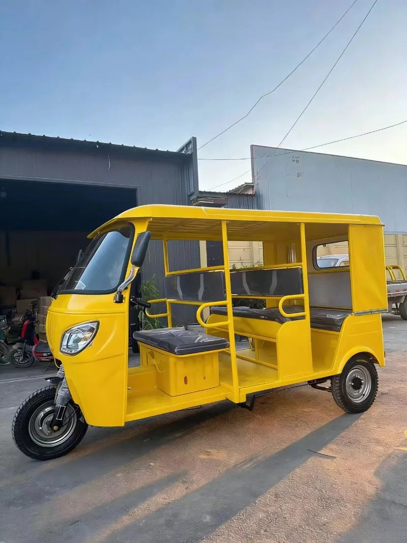 Rural Transportation Electric Three Wheeler Reinforced Frame Heavy Loading Electric Tricycle Large Cargo Container Farm