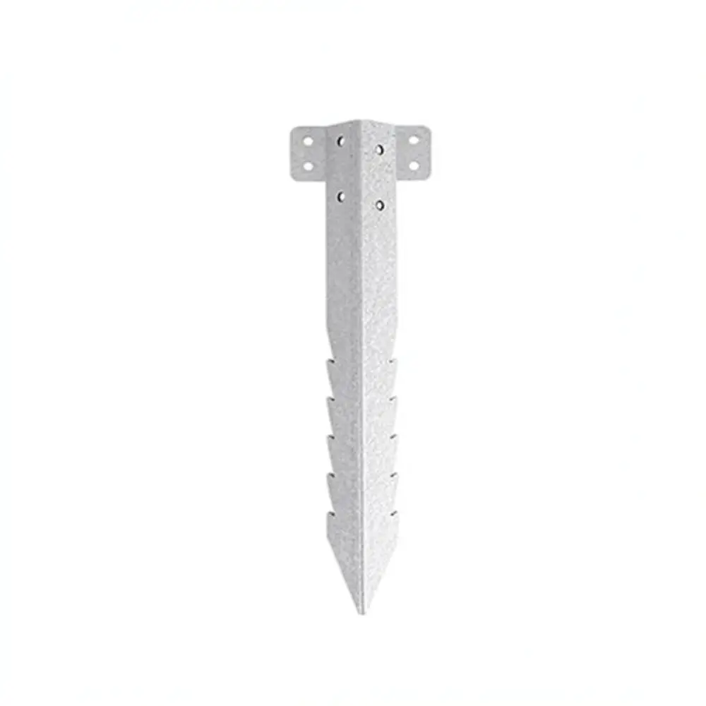 Heavy Duty Metal Sleeper Connector Serrated Garden Support Base For Landscape Timber And Fence Post Hardware