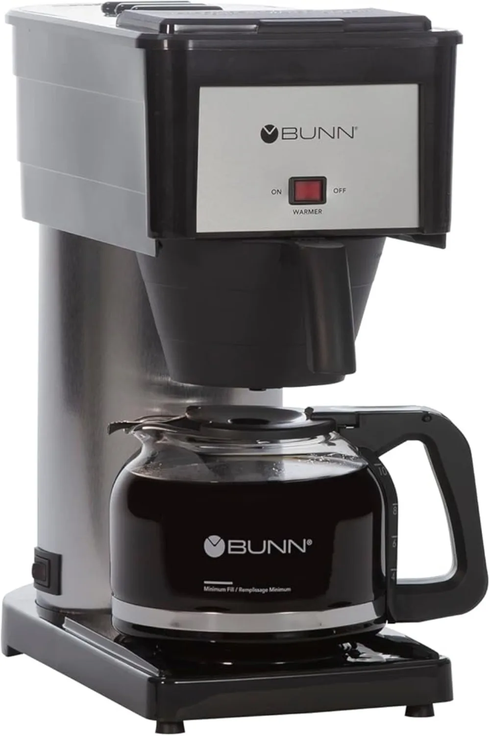 BX Speed Brew Classic 10-Cup Coffee Brewer Black Stainless-steel Faceplate and Tank Wrap Design