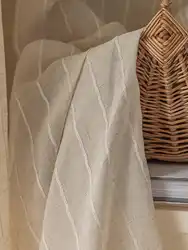 Japanese Zen style translucent and non translucent linen style gauze curtain