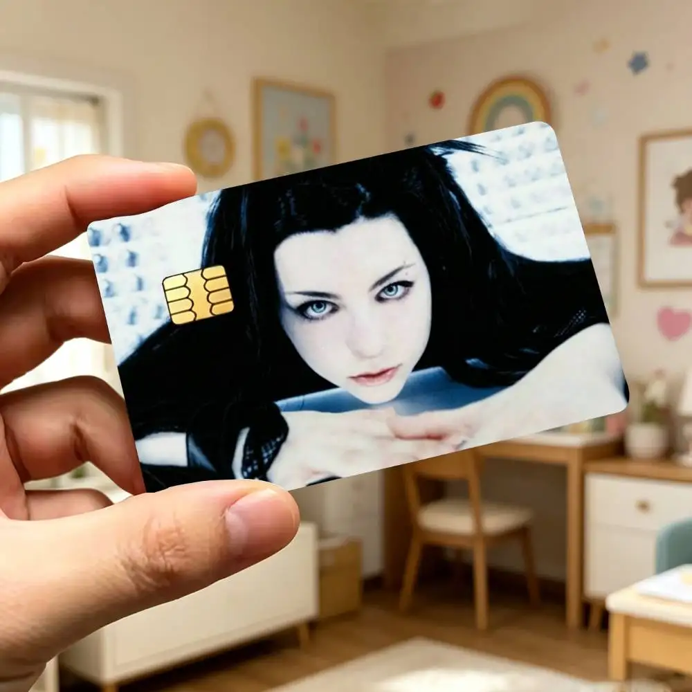 E-Evanescence F-Fallen A-Amy L-Lee Credit Card HD Stickers Game Card Decal Card Matte Film Skin Small Chip Waterproof Sticker