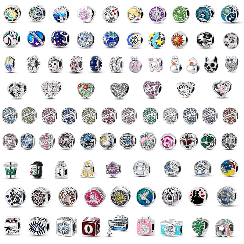 

Hot Sale Charms Plata De Ley 925 Aircraft Guard Sweetheart Love Charms Fit 925 Original DIY Bracelet Birthday Jewelry For Women